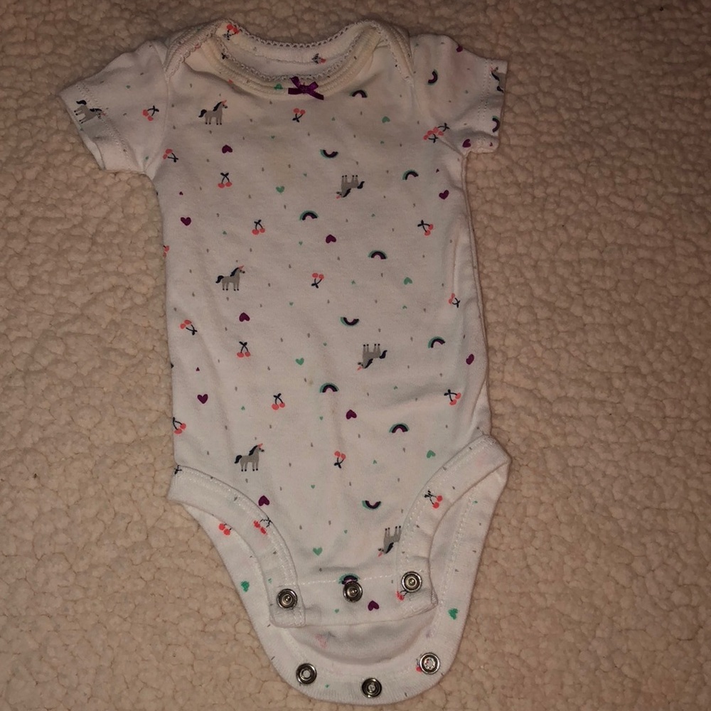 Unicorn and rainbow onsie